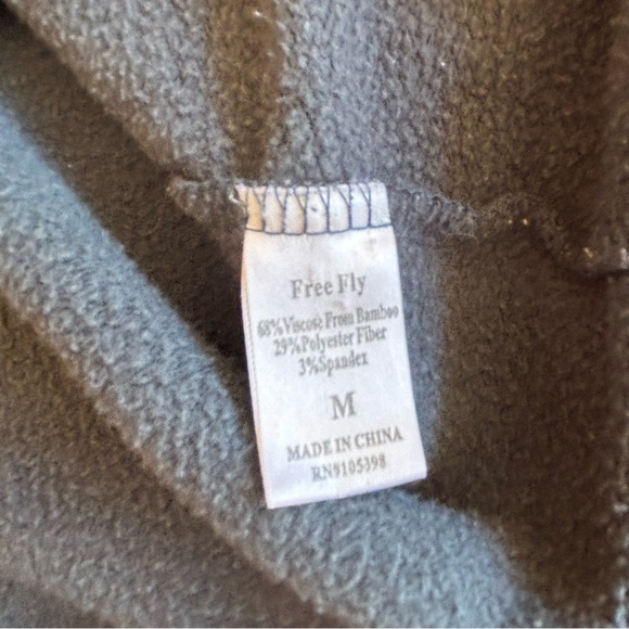 Free Fly M Performance Bamboo quarter neck line shirt sweatshirt - Picture 3 of 8